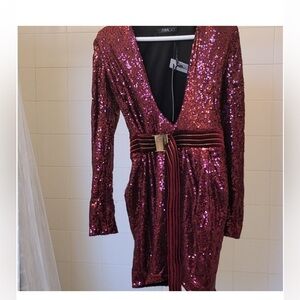 Zhivago red sequin dress